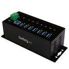 StarTech 7-Port Industrial USB 3.0 Hub, ESD and Surge Protection-Protects your connected devices with 15kV ESD protection and 350 W surge protection
