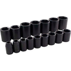 Gray Tools 16 Piece 1/2" Drive 6 Point SAE, Standard Impact Socket Set, 3/8"-1-5/16"-Contains Sizes: 3/8, 7/16, 1/2, 9/16, 5/8, 11/16, 3/4, 13/16, 7/8, 15/16, 1, 1 1/16, 1 1/8, 1 3/16, 1 1/4, 1 5/16".