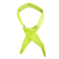 TechNiche HyperKewl Evaporative Cooling Neckband Hi Vis Lime - 4 Pack-Made using a quick release snap button
