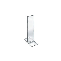 Azar Displays 8" x 2" Double Foot Acrylic Sign Holder, Clear, 10 Pack (152758)-Great to use with photo booths