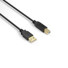 NXT Technologies 7' USB A Male/B Male - Black-Connects USB-B male to USB-A male