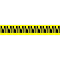 Accuform Signs Identify Locations, Supplies & Tools, Individual Letter & Number Markers, F, 2-15/16", 18 Pack-Character F