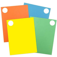 JAM Paper Round Circle Label Sticker Seals, 1.67" diameter, Assorted Bright Colours, 4 Packs of 120 (147627assrt)-Circle labels