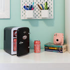 Koolatron Retro Portable 6 Can Thermoelectric Mini Fridge Cooler - 4 L / 4.2 qts - Black-9