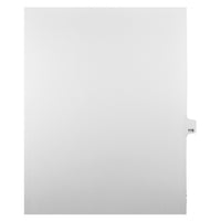Mark Maker Legal Tabs - Letter Size - White - 1/25th cut - 25 tabs per package - 5 packages Pack - Number 115-White Single Tabs