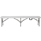 Flash Furniture 11''W x 72"L Bi-Fold Granite White Folding Bench with Carrying Handle (DADYCD183Z2)-Contemporary