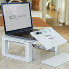 Support de bureau en verre Quartet pour moniteur-Garantie limitée de 5 ans.