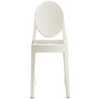 Nicer Furniture Louis XVI Ghost Side Chair - White-Classic Victoria Inspired Chair. All Weather Use.