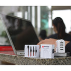 SKROSS World MUV Micro Travel Adapter - White-Can be used in more than 220 destinations worldwide