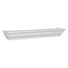 kieragrace Madison Contoured Wall Ledge & Shelf, 24 Pack", White, 3 Pack-Measurement and weight capacity: each floating shelf measures 24"L x 4.75"W x 3"H. significant length means you have nearly 2 feet of the beautiful display, creating maximum storage space. each wall shelf holds up to 10 pounds which allows you to place items with a little more weight on each shelf