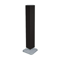Azar Displays 60" x 8" x 8" Interlocking Pegboard Floor Display, Black (703389-BLK)-Includes sign holder strip and stands on a square base