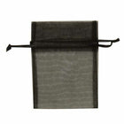 JAM Paper Sheer Bags - X-Small - 3" x 4" - Black - 96 Pack-Color: Black x-small sheer bag