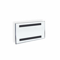 Azar Displays Acrylic Horizontal Wall Mount Sign Holder, 10 Pack (129928)-Clear Acrylic