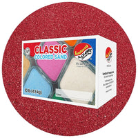 Sandtastik Classic Coloured Sand, 10 lb (4.5 kg) Box, Fuschia-Fine grain with natural sparkle throughout