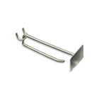Azar Displays 4" x 0.225" Metal Scan Hooks, 50 Pack (700014)-Galvanized metal