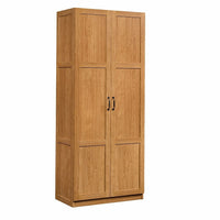 Sauder Storage Cabinet 16 Deep Light Wood Finish-Hide it, store it, and organize it with this practical and good-looking cabinet from sauder
