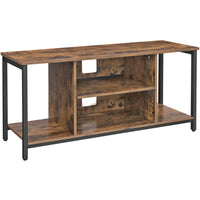 Vasagle TV Stand Media Display - Rustic Brown & Black-Industrial design