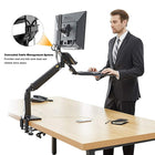 North Bayou 22"-35" Ergonomics Interactive Sit-Stand Desktop Workstation with USB Port - FC35-Material: Aluminum Alloy