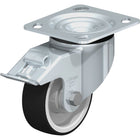 Blickle Heavy-Duty Kingpinless Caster, Wheel Diameter: 4" (102 Mm), Wheel Material: Mold-On Urethane (CA-47PU40JVT)-Wheel Diameter: 4" (102 mm)