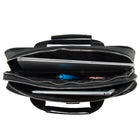 Vangoddy Laptop Shoulder Bag 13" - Grey/Black-2 interior zipper pockets on either side for smaller items
