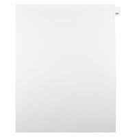 Mark Maker Legal Exhibit Index Tab White Single Tabs, 1/25th Cut, Letter Size, No Holes, Number 101, 25 Pack-White Single Tabs, 1/25th Cut