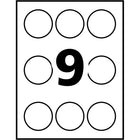 Avery Glossy White Round Labels, 2-1/2" Diameter, 90 Pack (22830)-Design and print your own personalized labels using our Easy, free Design & Print Online Software
