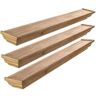 kieragrace Muskoka Fitz Wood Shelves - Set of Three - Walnut, 36"-Material: floating wall shelves are made of high-quality, durable medium-density fiberboard (MDF) that provides stability. rely on the shelf to keep your items safe and sound, with a visually pleasing finish