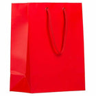 JAM Paper - Sacs cadeaux avec poignées en corde - Moyen - 8 x 10 x 4 - Rouge mat - 3/paquet-Couleur: Rouge Mat