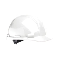 Wasip Hard Hat - A89R Matterhorn - Ratchet - CSA Type 2 - Class E - White-The Matterhorn hard hat features a rain trough, HDPE shell, slots for accessories, foam liner, 4 point suspension (with 3 levels for height adjustment), and the adjustment is a ratchet adjustment with forehead comfort band and crown pad