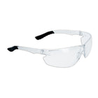 Techno Safety Glasses - Clear - 4A Coating-Wraparound lightweight, frameless spectacle