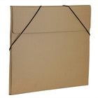 JAM Paper Kraft Chipboard Portfolio, Elastic Closure, Large, 11 x 15 x.38, Brown Kraft, 2 Pack (6102 201g)-Material: Chipboard