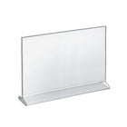 Azar Displays 11" x 14" Horizontal Top Load Acrylic Sign Holder, Clear, 10 Pack (142716)-Perfect for schools, businesses, homes, and retail stores