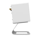 Kanto SE2 Supports de haut-parleur de bureau surélevés pour haut-parleurs petits - Blanc-Construction en acier peint