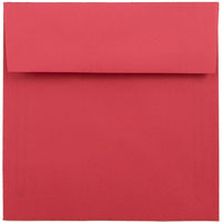 JAM Paper 6 x 6 Square Envelopes, Brite Hue Red Recycled, 1000 Pack (2792270B)-Christmas red