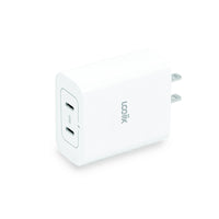 LOGiiX Power Cube 40W Duo Wall Charger - White-Compact and lightweight dual USB Type-C PD wall charger