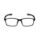 SAV Eyewear Sportex 4200 Rectangle Blue Light Glasses - + 1.50 - Black- Soft touch flexible double injected temple with color accent