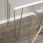 Walker Edison Bureau en bois avec pieds en épingles à cheveux de 106,6 cm (42 po) - Blanc-Expédition en prêt à assembler avec des instructions étape par étape