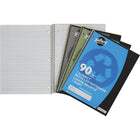 Hilroy 1-Subject Recycled Notebook, 10-1/2" x 8", Assorted, 90 Pages-Backboard: 100% post consumer waste Wire: 90% recycled