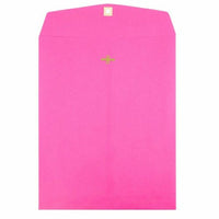 JAM Paper 10" x 13" Open End Catalog Coloured Envelopes with Clasp Closure - Ultra Fuchsia Pink - 10 Pack -Colour: Fuchsia Colour: Pink Envelope