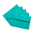 JAM Paper A6 Invitation Envelopes, 4.75 x 6.5, Brite Hue Sea Blue Recycled, 100 Pack (15903g)-Closure: Gum