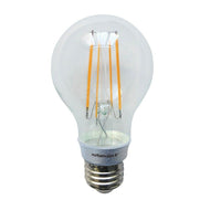 Northern Stars 84407 LED Light Bulb, A19 8W, Filament, Dimmable, Clear, Silver, 2 Pack-LED A19 8W Filament, Warm white (Soft white)