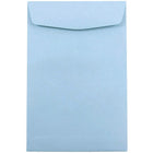 JAM Paper 6 x 9 Open End Catalog Envelopes, Baby Blue, 100 Pack (1285578)-Baby blue