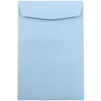 JAM Paper 6 x 9 Open End Catalog Envelopes, Baby Blue, 100 Pack (1285578)-Baby blue