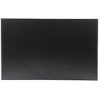 JAM Paper Plastic Portfolio with Snap Closure, Large, 11 x 17 x 0.75, Black, 2 Pack (2254027g)-Black