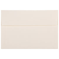 JAM Paper A8 Invitation Envelopes, 5.5 x 8.125, Strathmore Natural White Laid, 100 Pack (75134g)-Natural white