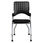 Flash Furniture Galaxy Mobile Nesting Chair with Black Fabric Seat-Training/Conference Room Chair