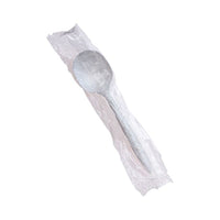 Polar Pak Polypro Individually Wrapped Soup Spoon - White - 1000 Pack-White Polypropylene