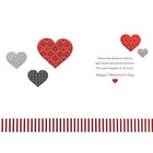 Rosedale Gold Greeting Cards/Envelopes - Happy Valentine's Day Brother - 5-1/2" x 8" - 6 Pack-Contains glitter or foil embellishments