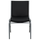 Flash Furniture HERCULES Series Heavy Duty Black Vinyl Stack Chair-Stack Quantity: 12