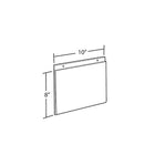 Azar Displays 8" x 10" Horizontal Wall Mount Acrylic Sign Holder, Clear, 10 Pack (162719)-Wall hanging frame is constructed of clear 0.100" thick plastic that allows for easy viewing